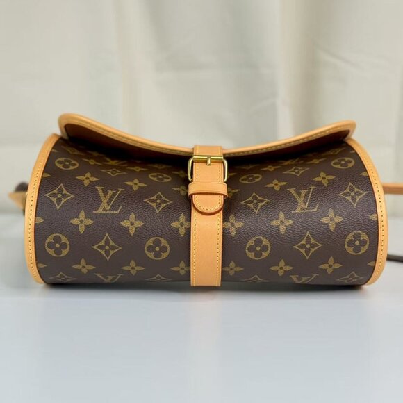 Louis Vuitton Monogram Canvas Crossbody Bag with Yellow Accents - Picture 5 of 7